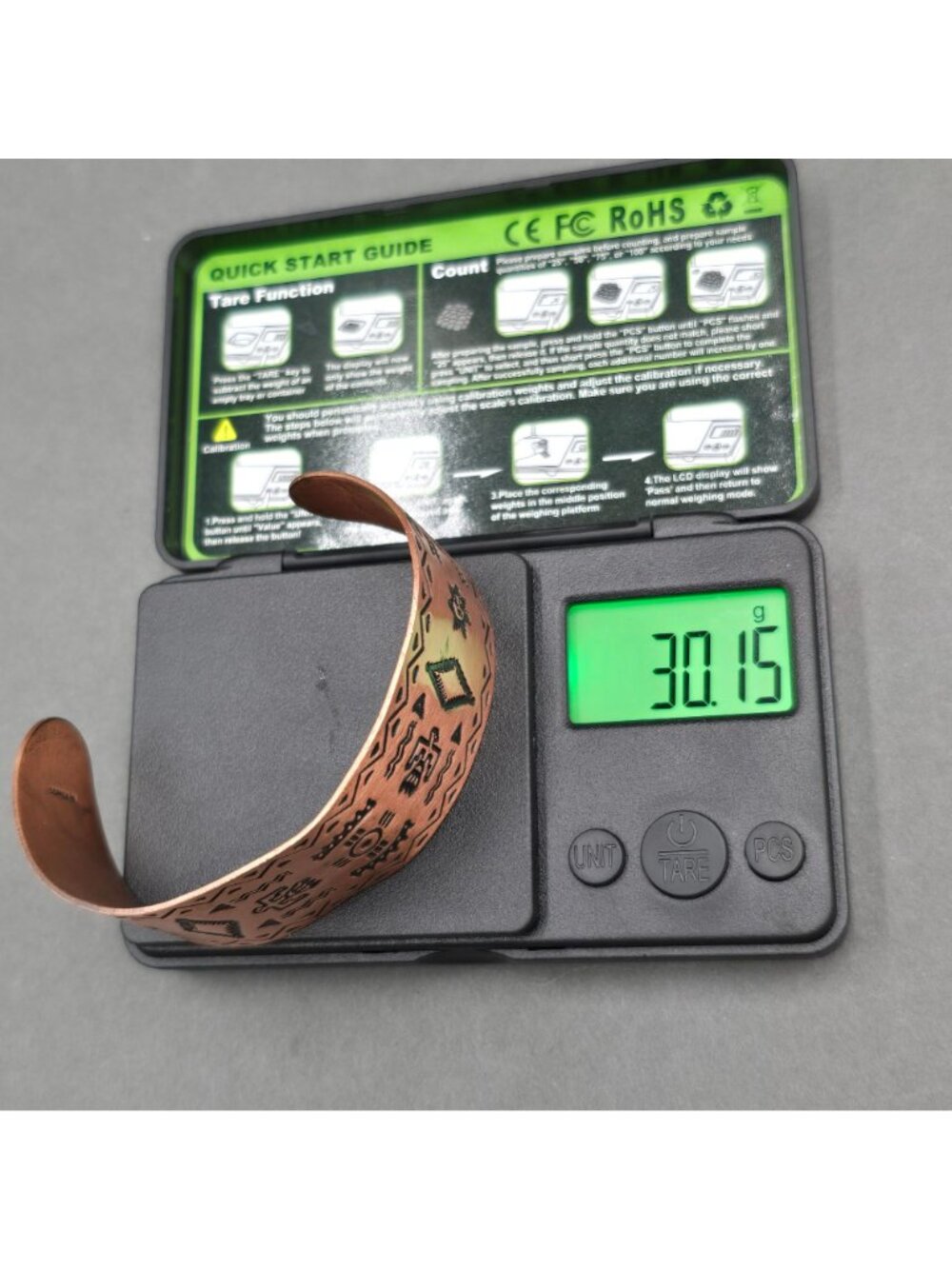 VTG Wheeler Copper Storyteller Cuff Bracelet 7" Fred Harvey Era Style Southwest - Picture 9 of 9